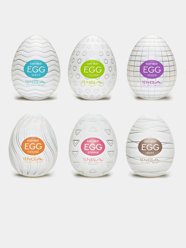 Мужской эластичный мастурбатор TENGA EGG, 6 типов