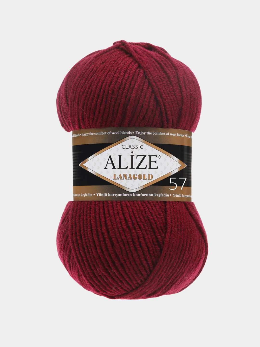 Пряжа Alize Lanagold, 49% шерсть, 51% акрил, 100 г / 240 м