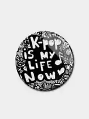Фуксия значки BTS K-pop, БТС