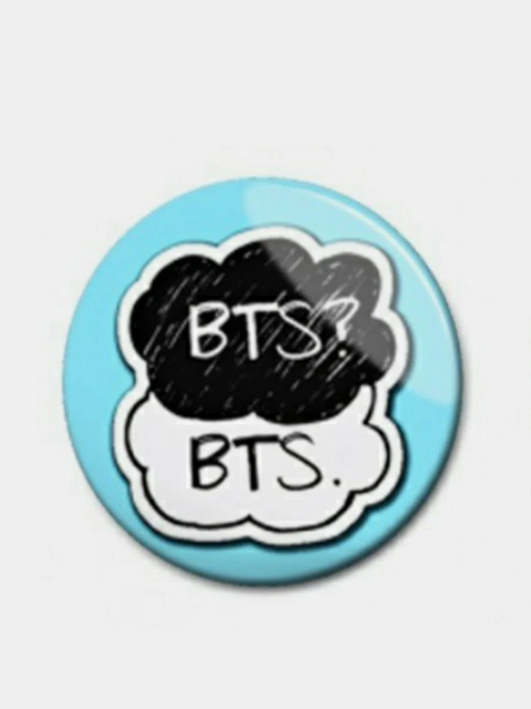 Серый значки BTS K-POP, БТС
