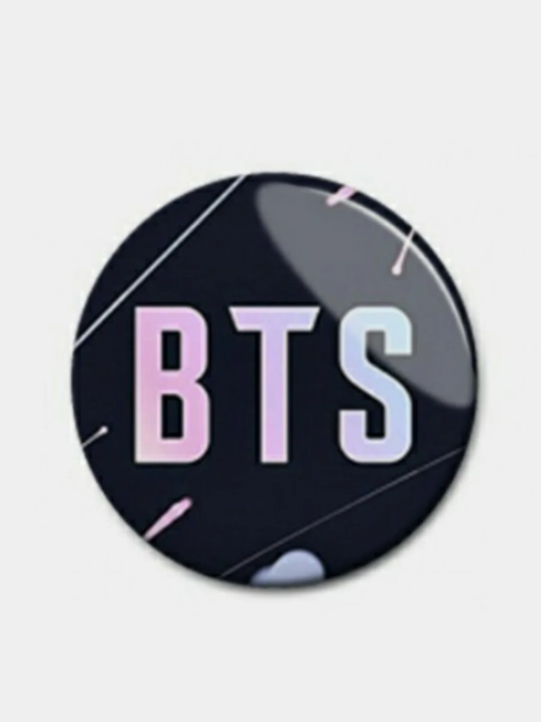 Бежевый меланж значки BTS K-POP, БТС