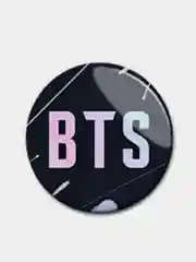 Бежевый меланж значки BTS K-POP, БТС