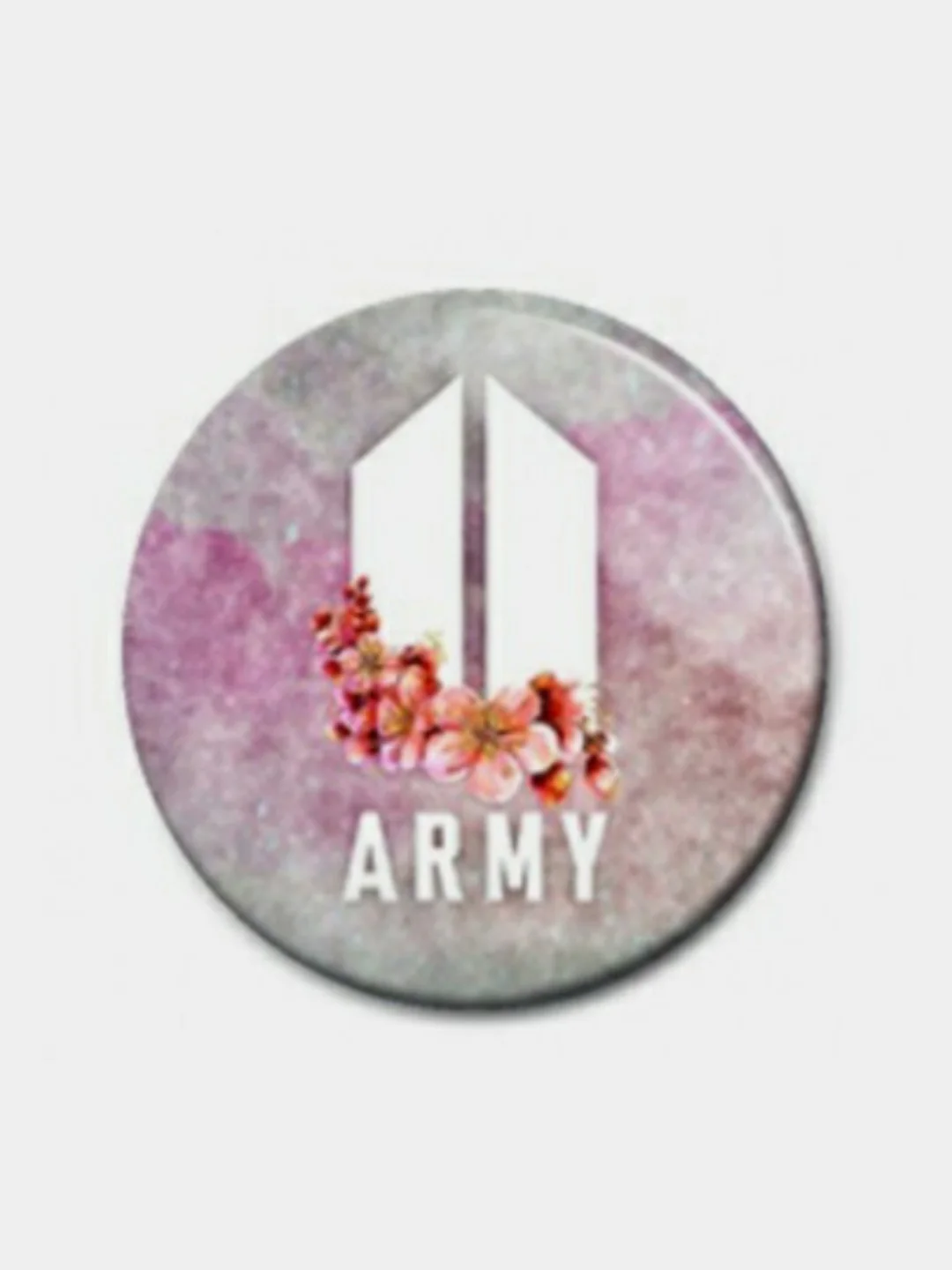 Белый значки BTS K-pop, БТС