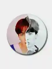 Коралловый значки BTS K-pop, БТС