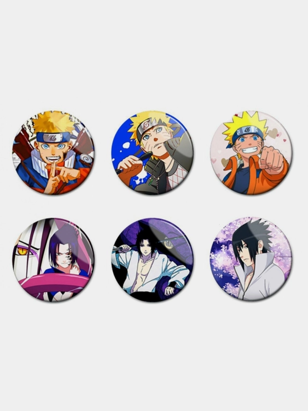 Значки по мотивам аниме "Наруто" (Naruto)