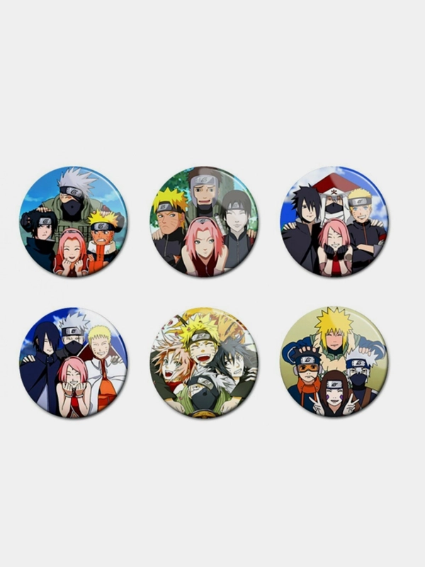 Значки по мотивам аниме "Наруто" (Naruto)