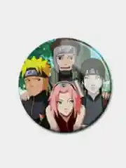 Хаки значки по мотивам аниме "Наруто" (Naruto)