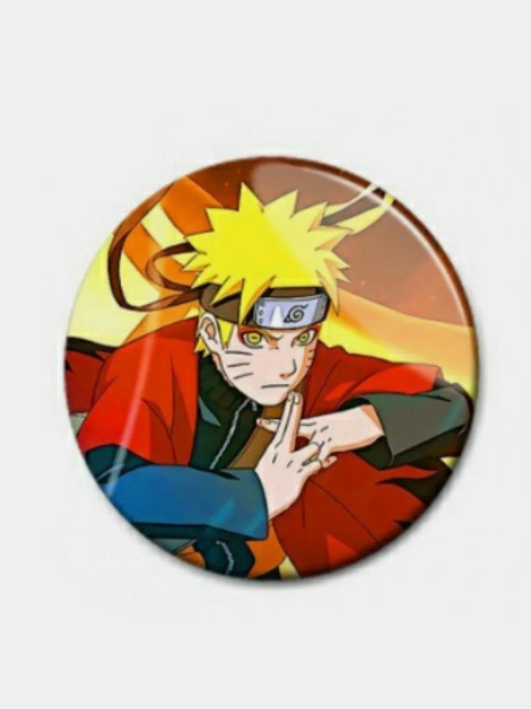 Хаки значки по мотивам аниме "Наруто" (Naruto)