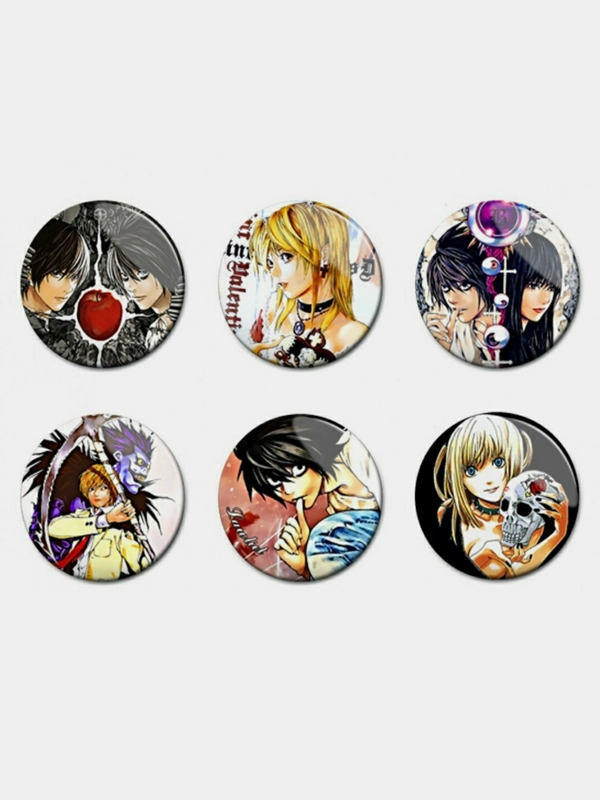 Значки аниме Тетрадь Смерти Death Note