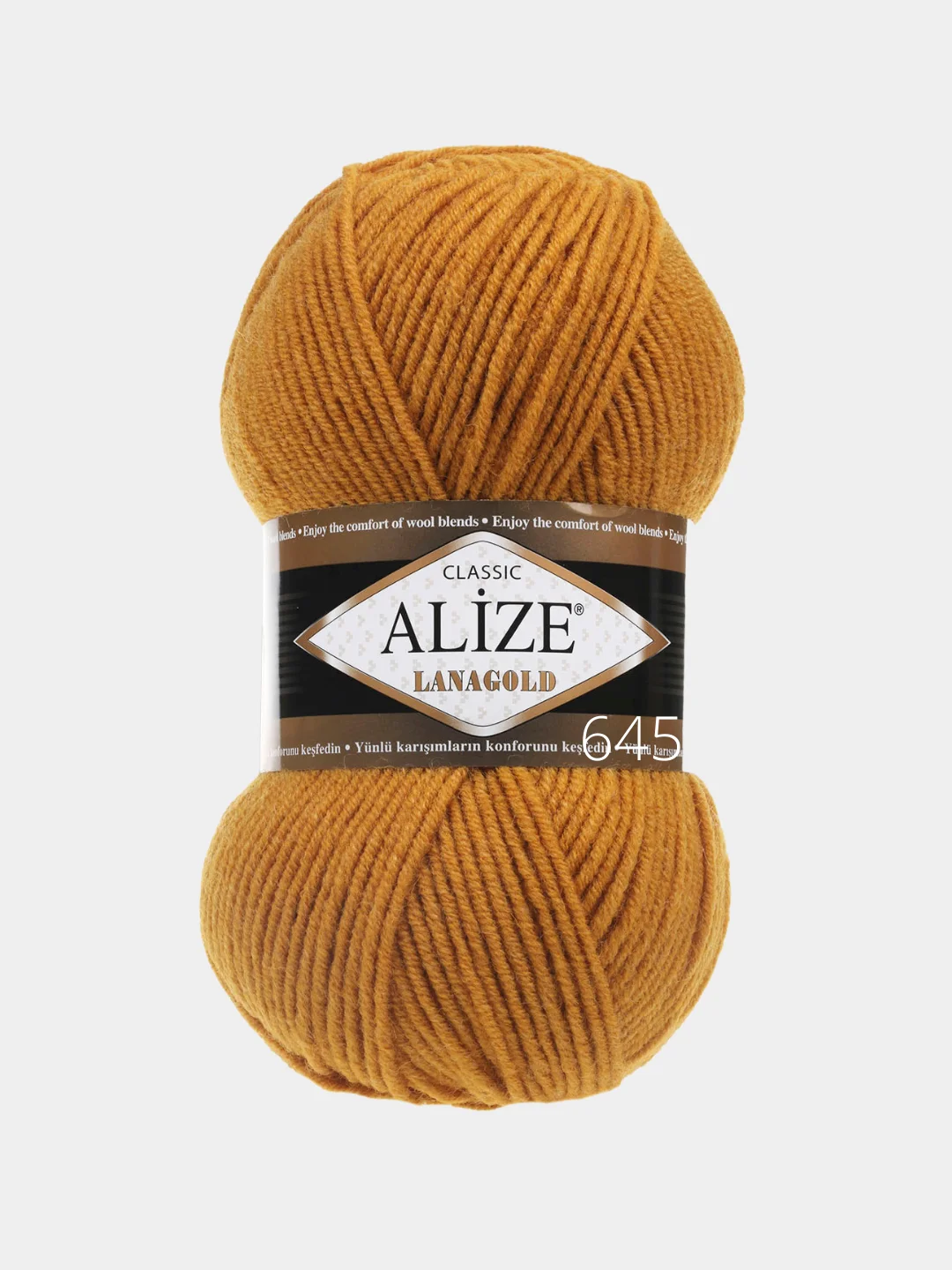 Пряжа Alize Lanagold, 49% шерсть, 51% акрил, 100 г / 240 м