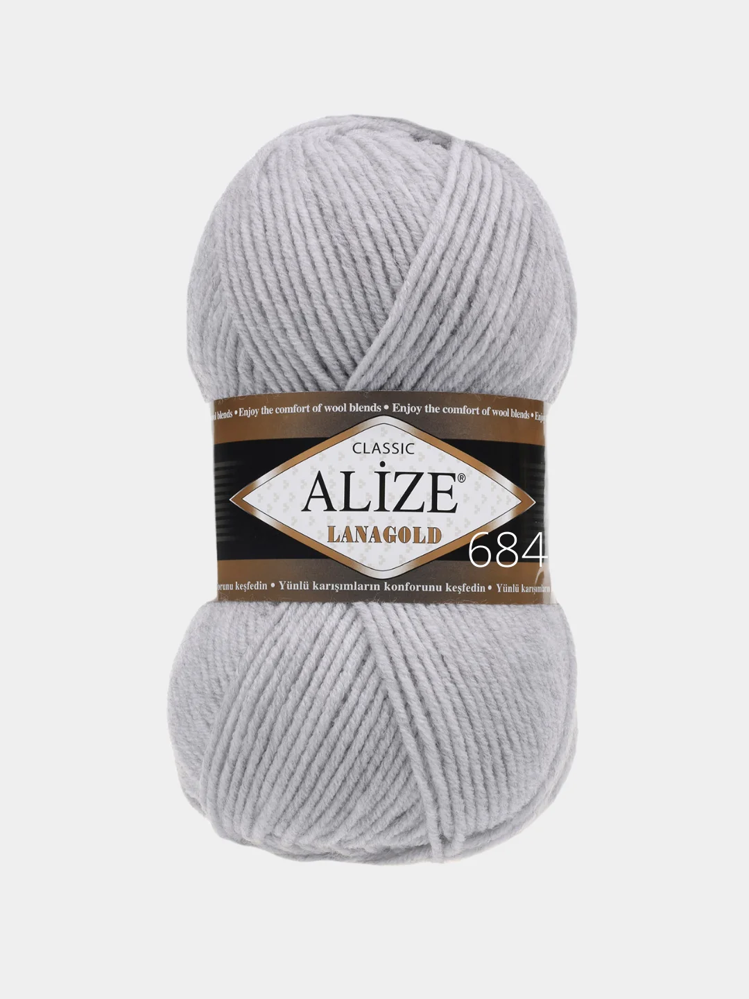 Пряжа Alize Lanagold, 49% шерсть, 51% акрил, 100 г / 240 м