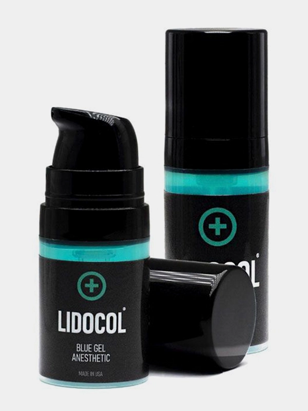 Вторичный охлаждающий гель для тату и татуажа - Blue gel anesthetic lidocol, 5 мл