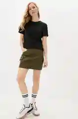 Черный футболка женская