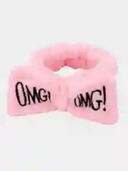 Розовый косметическая повязка на голову OMG