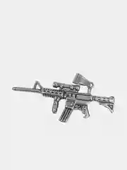 Серебряный подвеска для цепочки автомат М4А1, CS:GO, контер страйк, counter strike