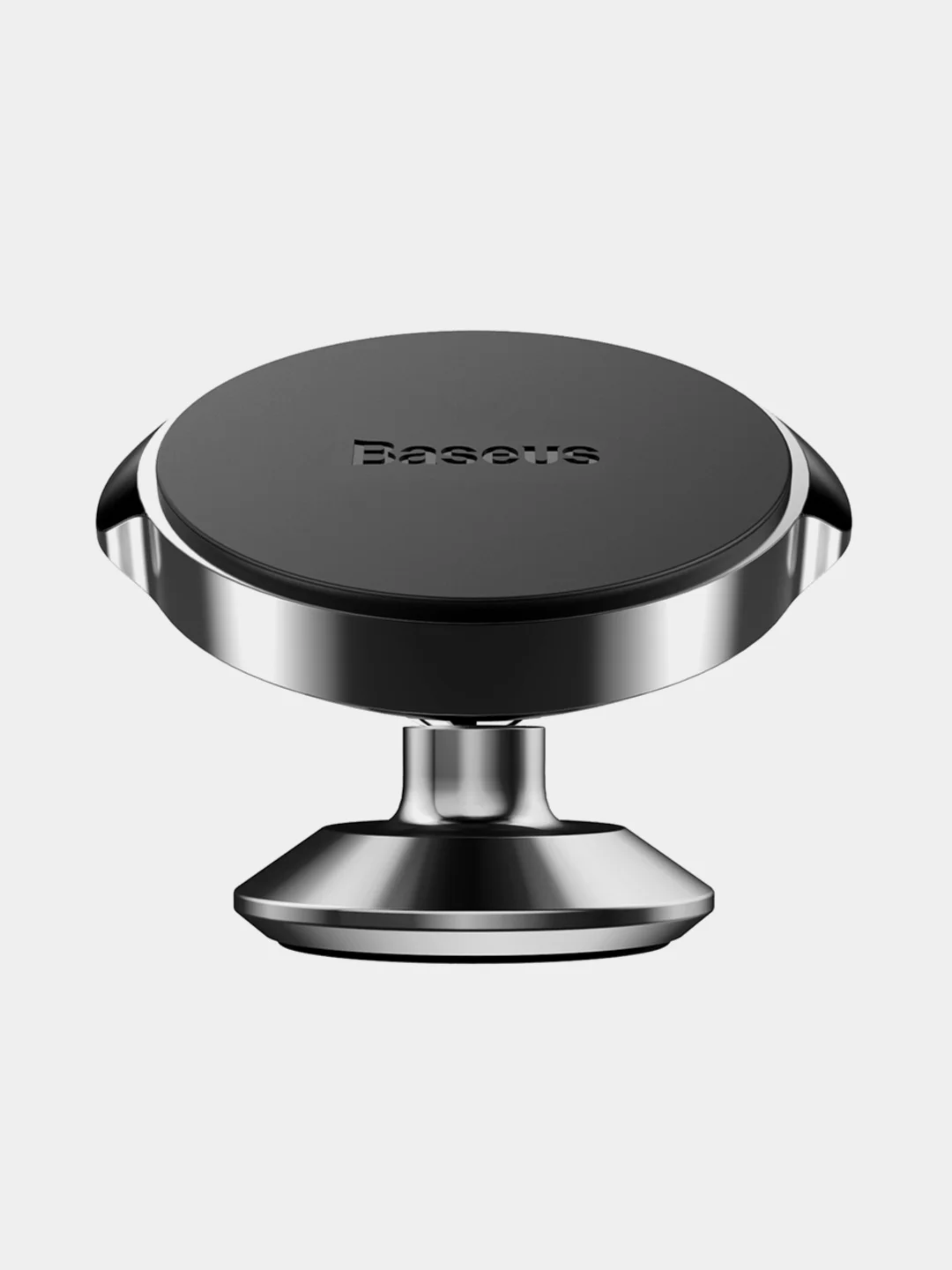 Черный автомобильный держатель Baseus Premium Small Ears Series Magnetic Bracket (Vertical Type)