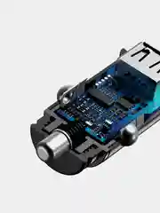 Черный автомобильное зарядное устройство Baseus Premium Square metal A+A (2хUSB, 30W, QC3.0)