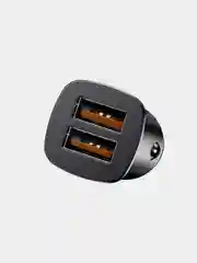 Черный автомобильное зарядное устройство Baseus Premium Square metal A+A (2хUSB, 30W, QC3.0)