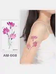 Фуксия временная татуировка 16*9 см