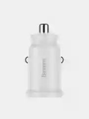 Белый автомобильное зарядное устройство Baseus Premium Grain Car Charger (2хUSB, 3.1A)