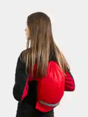 Красный сумка-мешок с отражающими элементами для сменной обуви и одежды