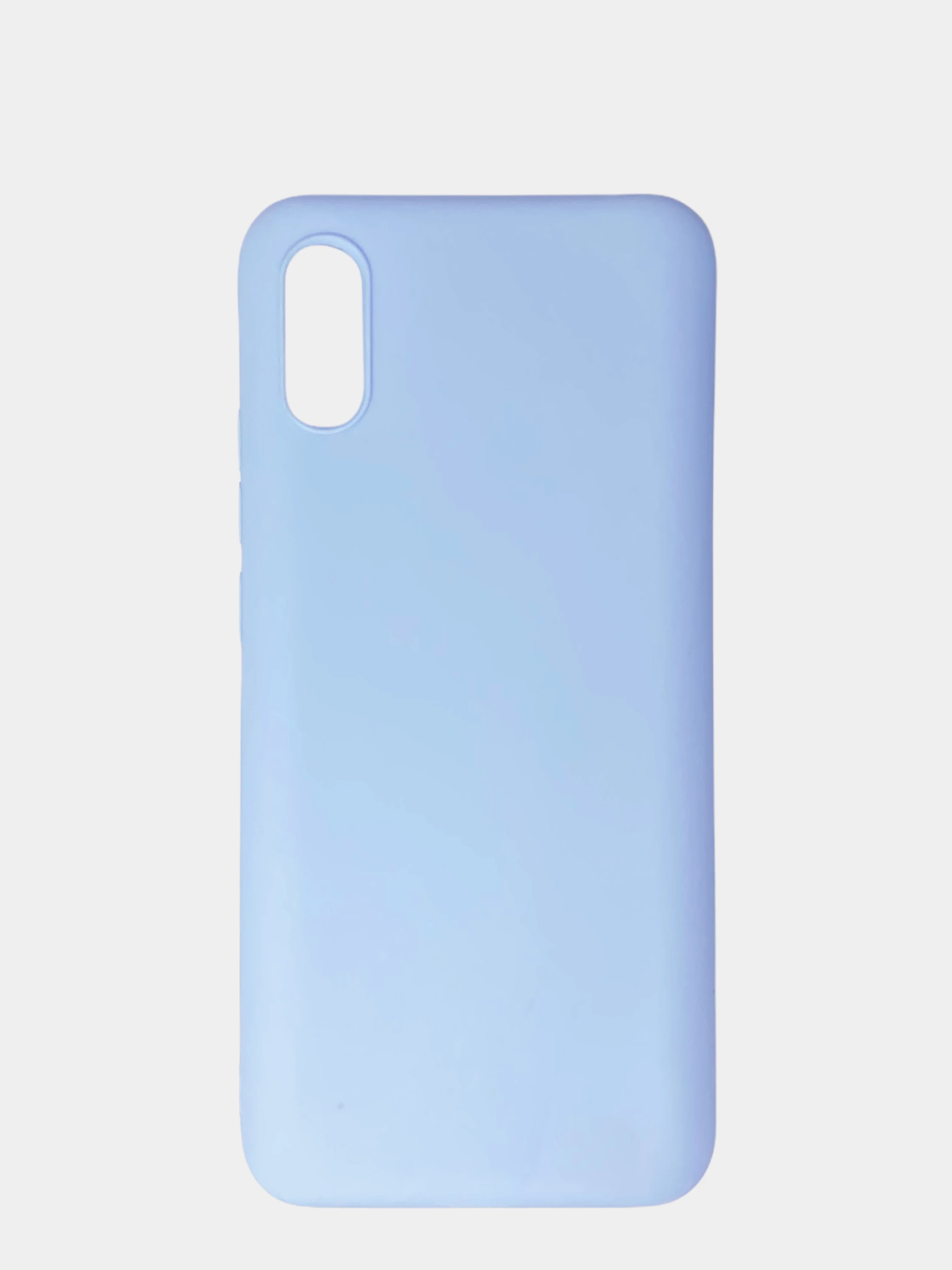Небесно-голубой чехол для Xiaomi Redmi 9A (Сяоми Редми 9А) силиконовый, матовый, цветной