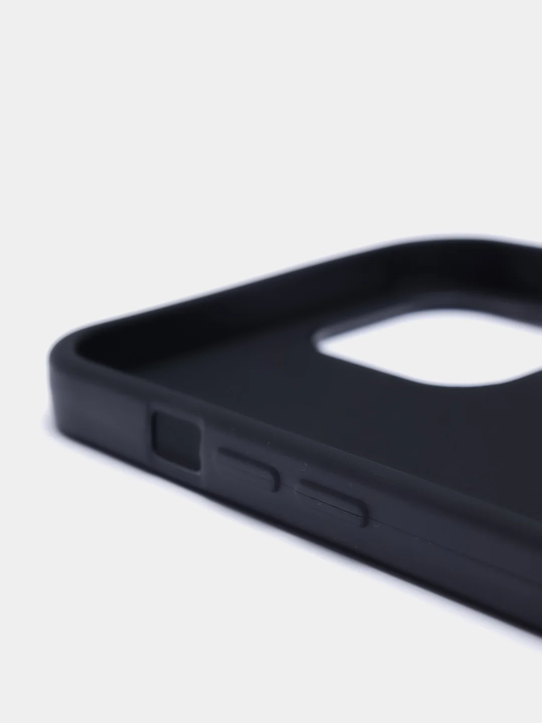 Силиконовый черный чехол для iPhone 6Plus, 7Plus, 8Plus, XS Max с ремешком через плечо