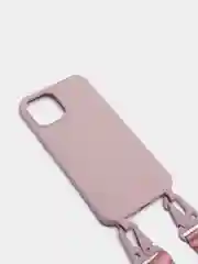 Силиконовый розовый чехол для iPhone 11 Pro Max, iPhone XS Max с ремешком через плечо