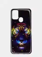 Фиолетовый чехол Samsung Galaxy M31, Самсунг Галакси М31 с рисунком