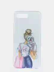Золотой чехол Huawei Honor 10, Хуавей Хонор 10 силиконовый с рисунком