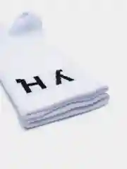 Носки белые с вышивкой "УН СУЛ" "(Право лево)", высокие, унисекс