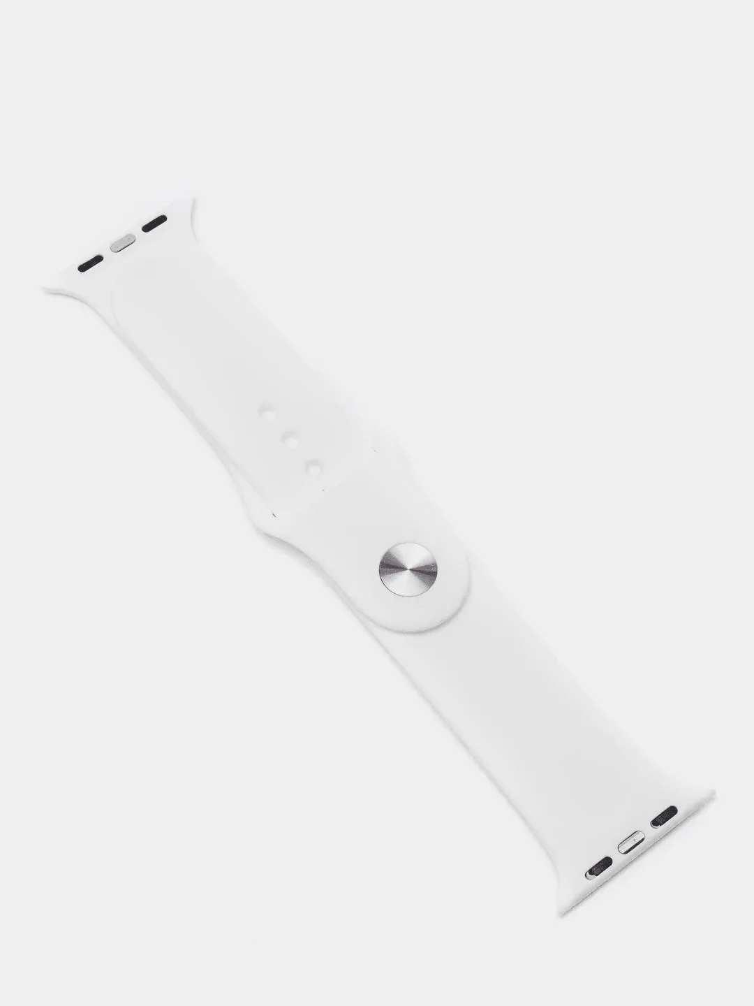Белый спортивный ремешок для Apple Watch Classic 38 / 40 / 41 /  42 / 44 / 45 / 47 mm