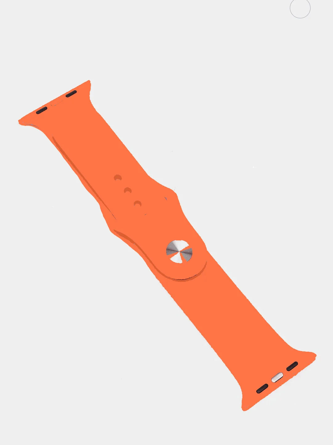 Оранжевый спортивный ремешок для Apple Watch Classic 38 / 40 / 41 /  42 / 44 / 45 / 47 mm