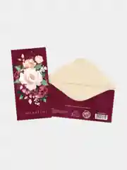 Багровый конверт для денег