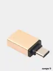 Золотой адаптер OTG USB type - C