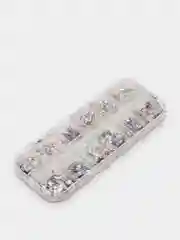 Серебряный набор блесток 3D для дизайна ногтей 12 шт