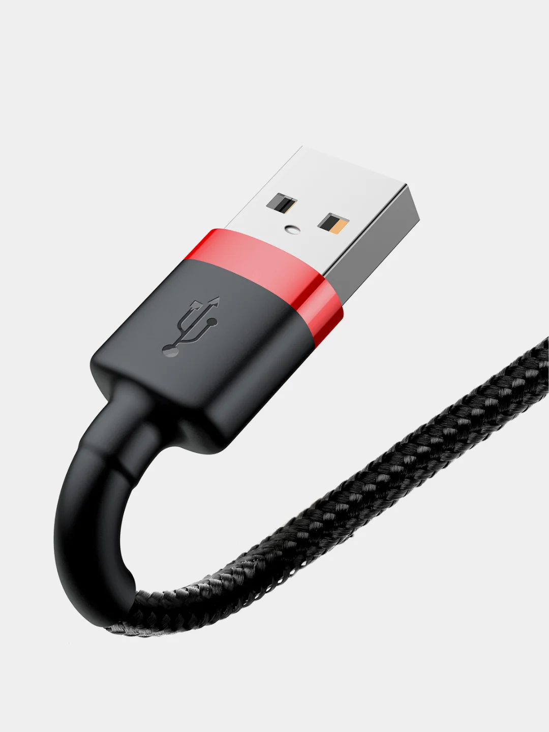 Красный кабель Baseus Premium Cafule Cable (2.4A, USB/Lightning для Apple iPhone)
