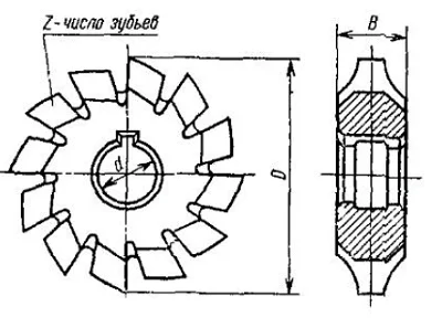 М-4,0 фреза модульная №1