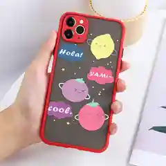 Багровый чехол для айфон (iPhone) 11 / 12 / 13 Pro Max про макс пластиковый с принтом
