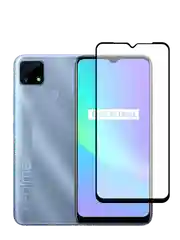 Защитное стекло для Realme C25 9D, черная рамка