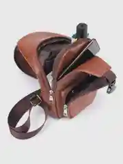 Черный сумка мужская через плечо