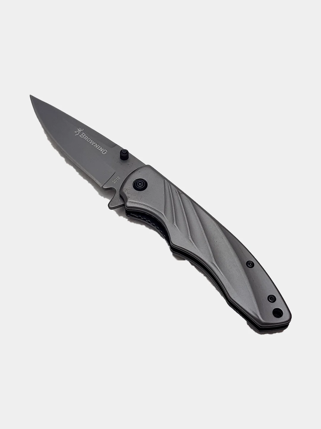 Нож туристический browning, серый, 20 см