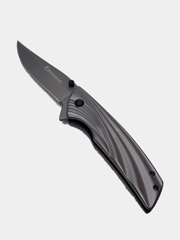 Нож туристический browning, серый, 20 см