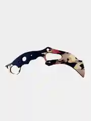 Коричневый нож деревянный "коготь" кс го / cs go