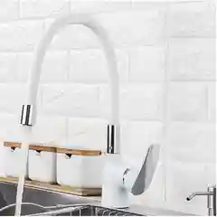 Смеситель для кухни Frap F4453 из латуни с гибким изливом