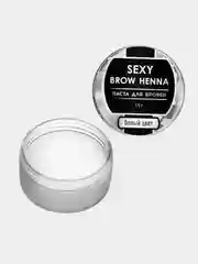 Белый паста для бровей SEXY BROW HENNA, 15г