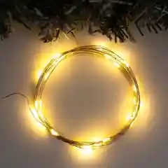 Желтый гирлянда "Нить" 5 м роса,50LED