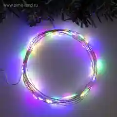 Лайм гирлянда "Нить" 5 м роса,50LED