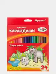 Карандаши цветные Мультики 24 цвета ГАММА