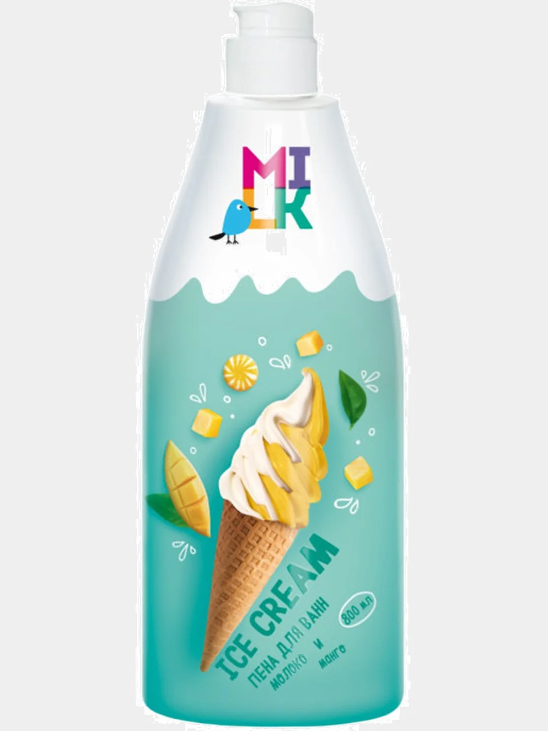 Пена для ванн MILK Ice Cream молоко и манго, 800 мл